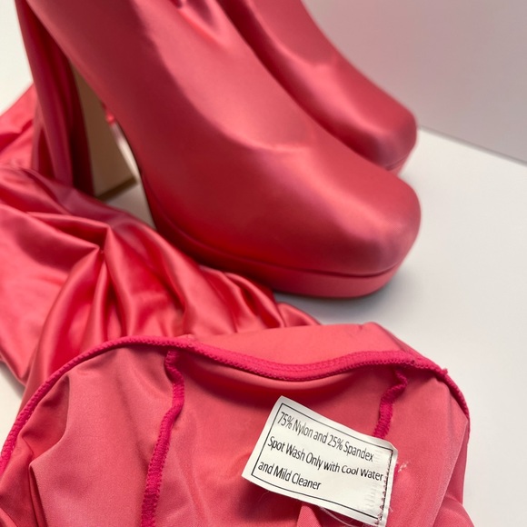 JEFFREY CAMPBELL Pantalones Platform Fuchsia Boots Size 6 - Picture 12 of 13